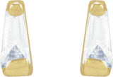 14K Yellow Gold .02 CTW Natural Diamond Channel-Set Earrings