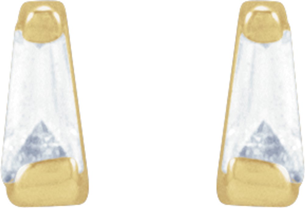 14K Yellow .02 CTW Natural Diamond Channel-Set Earrings