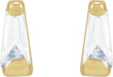 14K Yellow .02 CTW Natural Diamond Channel-Set Earrings