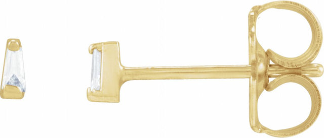 14K Yellow Gold .02 CTW Natural Diamond Channel-Set Earrings