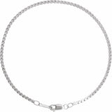 Sterling Silver 1.7 mm Serpentine 7" Chain