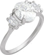 14K White Gold 2 1/2 CTW Lab-Grown Diamond Engagement Ring