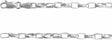 Sterling Silver 3.9 mm Puffed Oval Cable 20" Chain
