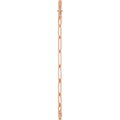 14K Rose Gold Charm 7" Bracelet