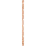14K Rose Gold Charm 7" Bracelet