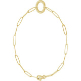 14K Yellow Gold Charm 7" Bracelet