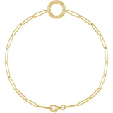 14K Yellow Gold Charm 7" Bracelet