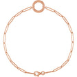14K Rose Gold Charm 7" Bracelet