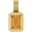 14K Yellow Gold Natural Citrine Pendant