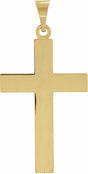 14K Yellow 22 x 14 mm Cross Pendant