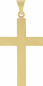 14K Yellow 28 x 18 mm Cross Pendant