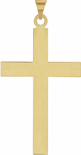 14K Yellow 39 x 25 mm Cross Pendant