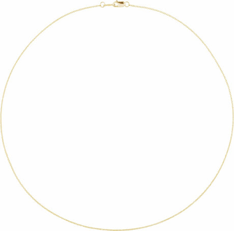 14K Yellow Gold .75 mm Rope 18" Chain