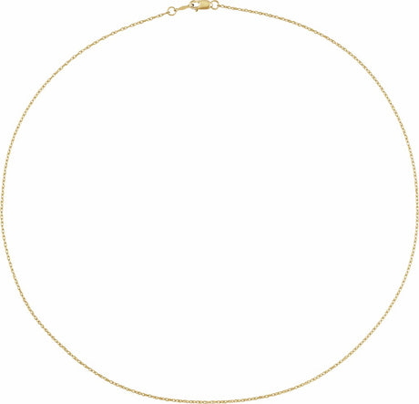 14K Yellow Gold 1 mm Rope 16" Chain