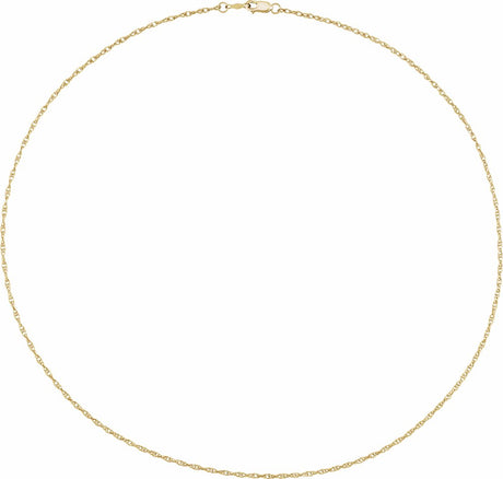 14K Yellow Gold-Filled 1.5 mm Rope 18" Chain