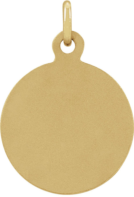14K Yellow 10.15x12 mm St. Francis of Assisi Medal
