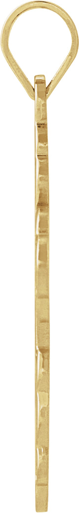 14K Yellow 19x13 mm Orthodox Cross Pendant