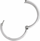 14K White 6 mm CLIQ® Hinged Adjustable Band Size 6