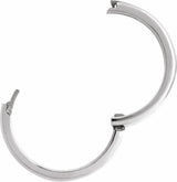 14K White Gold 6 mm CLIQ® Hinged Adjustable Band Size 7