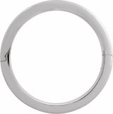14K White Gold 5 mm CLIQ® Hinged Adjustable Flat Band Size 8.5