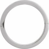 Sterling Silver 6 mm CLIQ® Hinged Adjustable Flat Band Size 11.5