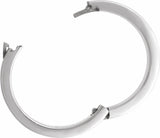 Sterling Silver 6 mm CLIQ® Hinged Adjustable Flat Band Size 11.5