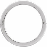 14K White Gold 3 mm CLIQ® Hinged Adjustable Flat Band Size 6