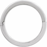 14K White Gold 4 mm CLIQ® Hinged Adjustable Flat Band Size 8.5