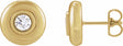 14K Yellow Gold 1/5 CTW Lab-Grown Diamond Puffed Stud Earrings