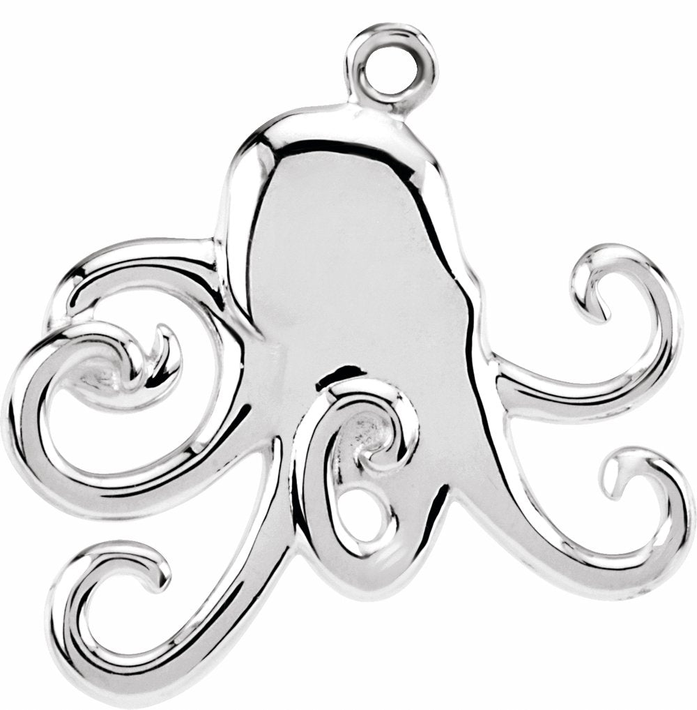 Sterling Silver Octopus Dangle