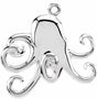 Sterling Silver Octopus Dangle