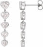 14K White Gold 2 3/4 CTW Lab-Grown Diamond Earrings