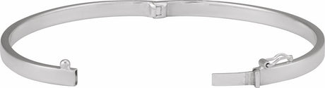 Sterling Silver Hinged 7" Bangle Bracelet