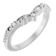 14K White Gold 1/6 CTW Lab-Grown Diamond Contour Band