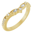 14K Yellow Gold 1/6 CTW Lab-Grown Diamond Contour Band