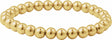 14K Yellow Gold-Filled 6 mm Elastic Bead 6 1/2" Bracelet