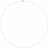 10K Yellow Gold .5 mm Diamond-Cut Cable 16" Chain