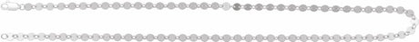 Sterling Silver 4 mm Mirror 16" Chain