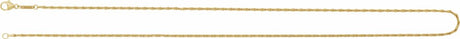 14K Yellow Gold 1.5 mm Barleycorn 18" Chain