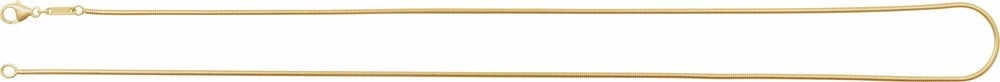 14K Yellow Gold 1.2 mm Boa Snake 20" Chain