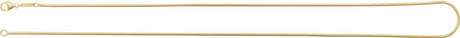 14K Yellow 1.2 mm Boa Snake 18" Chain