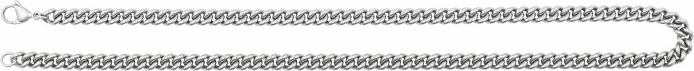 Stainless Steel 6.3 mm Curb 20" Chain