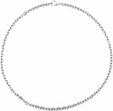 Titanium 5.5 mm Diamond-Cut Cable 18" Chain