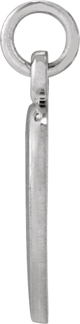 14K White Gold 10.15x12 mm St. Francis of Assisi Medal