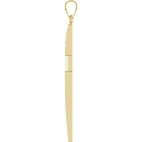 14K Yellow Gold Cross Pendant