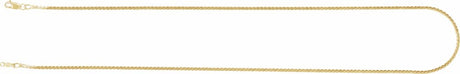14K Yellow Gold 1.7 mm Serpentine 18" Chain