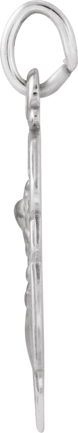 Sterling Silver 16.5x14 mm St. Michael Medal 