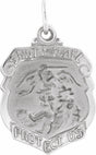 Sterling Silver 16.5x14 mm St. Michael Medal 