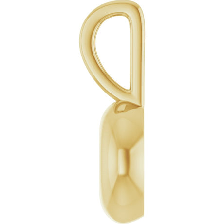 14K Yellow Gold .06 CT Natural Diamond Charm/Pendant