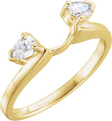 14K Yellow Gold 1/5 CTW Lab-Grown Diamond  Wrap-Style Enhancer